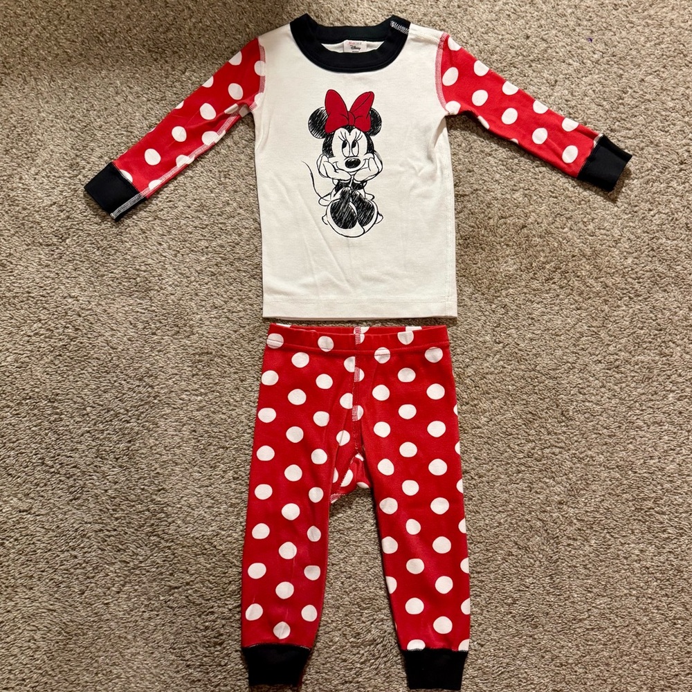 Hanna Andersson Disney Minnie Mouse Long John Pajamas